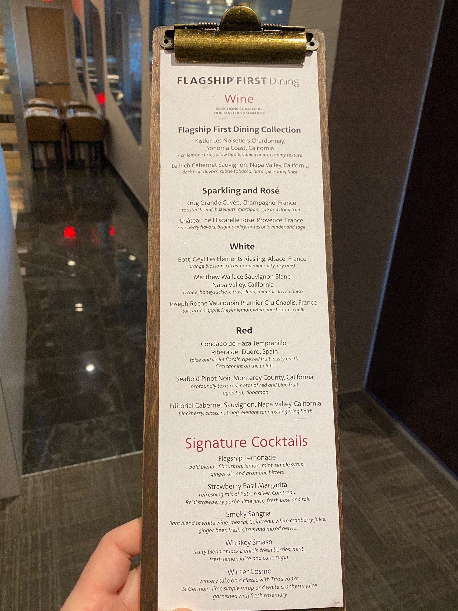 American Airlines Flagship First Dining, foto 4